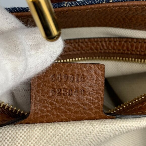 NIB Gucci Jackie 1961 Tote Bag In Blue & Ivory Medium - Picture 12 of 15